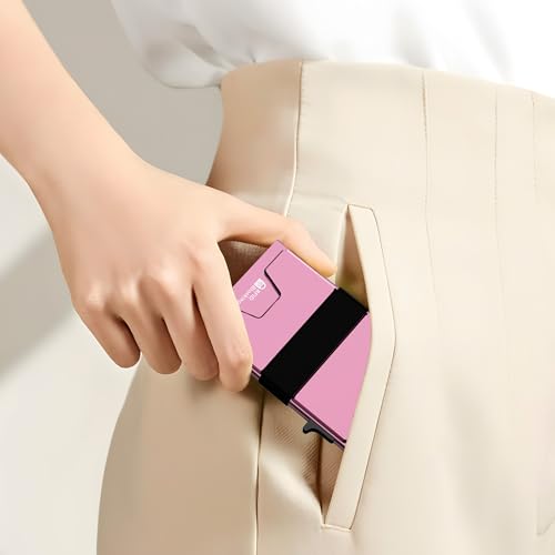 Smart Card Wallet for Men Slim: Minimalist Wallets RFID Blocking - Product Imagery