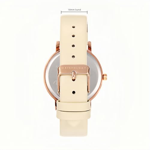 Maxi Numbers Womens Watch - Interchangeable Genuine Leather Band - Product Imagery