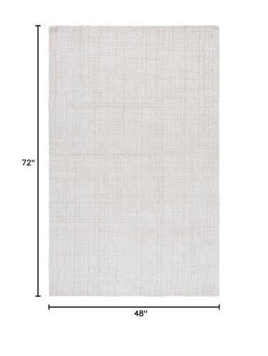 SAFAVIEH Area Rug 4x6 - Abstract Collection - Beige, Handmade, - Product Imagery