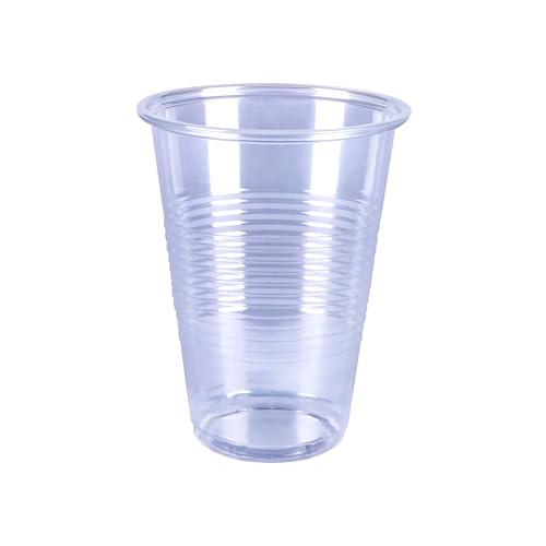 Amazon Basics Disposable Clear Plastic Cups for Cold Drinks, - Product Imagery