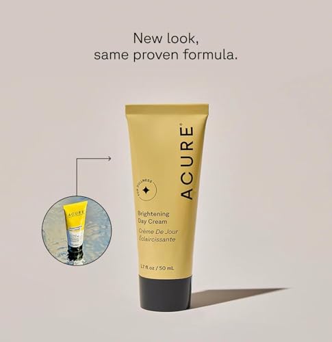 Acure Brightening Day Cream - Cica Cream, Facial Lotion - 1.7 fl - Product Imagery