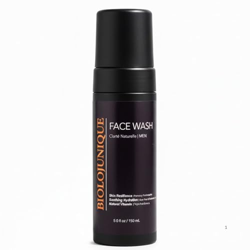Hydrating Foaming Facial Cleanser for Men No Dryness No - BIOLOJUNIQUE Official Imagery - 1