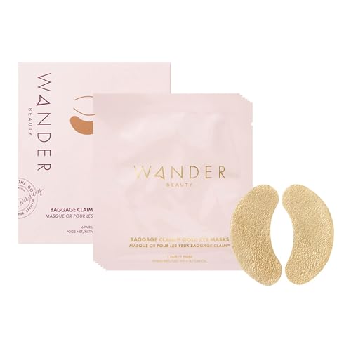 Wander Beauty Baggage Claim face masks with soothing ingredients, shown in the packaging on a clean background.