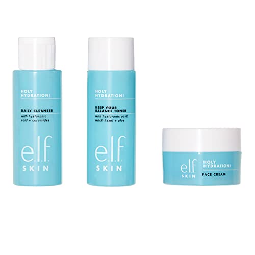 e.l.f. Skin Holy Hydration! The Essentials Mini Kit, Cleanser, - Product Imagery