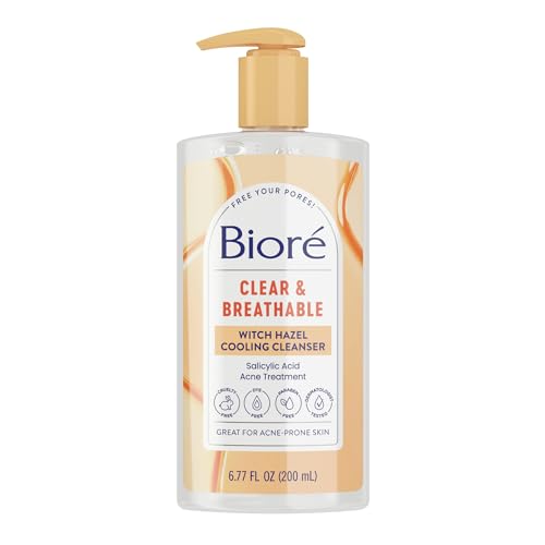 Biore Clear & Breathable Cooling Cleanser with Witch Hazel, 6.77 - Product Imagery