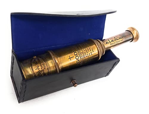 Vintage Spyglass Telescope Engraved Psalm 32:8 - Find Best - Product Imagery