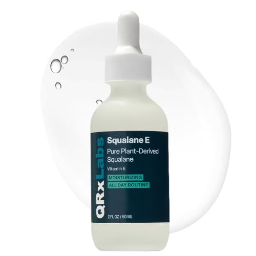 QRxLabs Squalane Oil for Face - Hydrating Face Oil with Vitamin E Derm - QRxLabs Official Product View 1