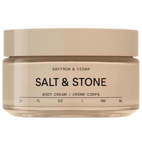 Salt Stone Body Cream for Dry Skin Women Men Saffron Cedar 6 - Salt & Stone Official Imagery - 1