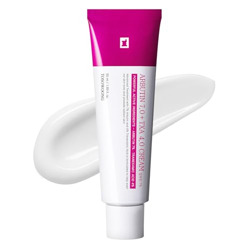 TOSOWOONG Arbutin 7% + Tranexamic Acid 4% Cream for Dark Spots, - Product Imagery
