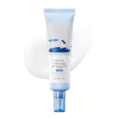 ROUND LAB Birch Juice Moisturizing Sun Serum SPF 50 1 69 Fl - ROUND LAB Official Imagery - 1