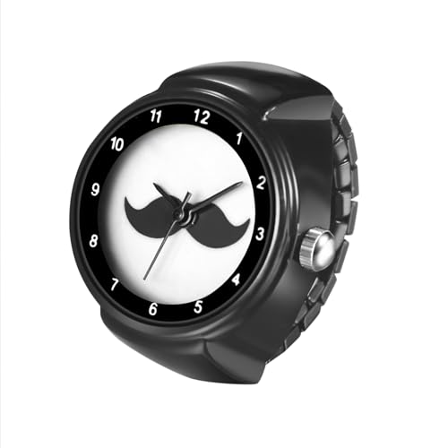 JewelryWe Quartz Casual Finger Watch: Unisex Luxury Stainless - Product Imagery