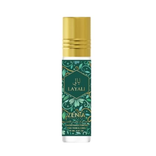 Zenia Layali Perfume Oil Roll-On – 6ml / 0.2oz | Long Lasting - Product Imagery