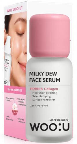 WOO U Korean Skin Care PDRN Collagen Milky Serum Glass Dewy - WOO:U Official Imagery - 1