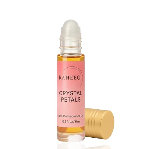 Crystal Petals Perfume Oil Roll-On – Long Lasting Jasmine & Rose - Product Imagery