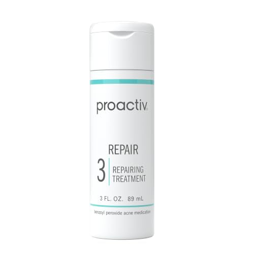 Proactiv Repair Acne Treatment serum with benzoyl peroxide for spot acne treatment, showing the clear serum bottle and applicator.