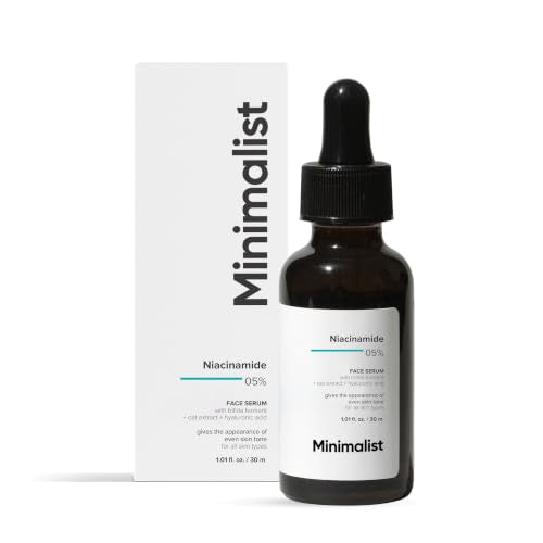 Minimalist 5% Niacinamide Face Serum with Hyaluronic Acid for - Product Imagery