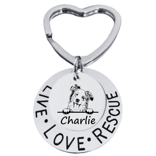 Infinity Collection Personalized Dog Rescue Keychain – - Product Imagery