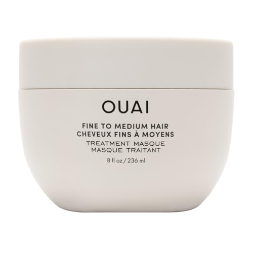 OUAI Fine to Medium Hair Treatment Mask- Deep Conditioning Hair - Product Imagery