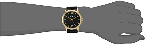 XOXO Women's Gold-Tone Quartz Watch with Black Silicone Strap, - Product Imagery