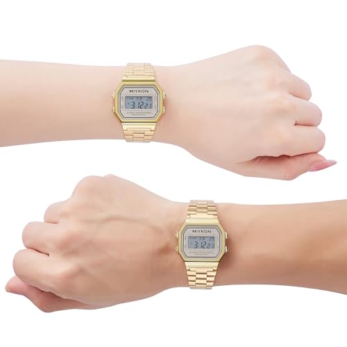 Miykon Unisex Vintage Digital Watch, Adjustable Bracelet, Water - Product Imagery