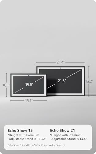 Amazon Echo Show 15 (newest model), Full HD 15.6" kitchen hub - Product Imagery
