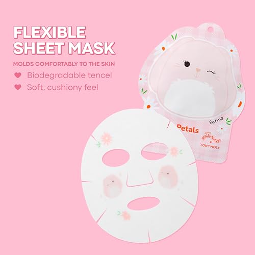 TONYMOLY x Squishmallows Satine Sheet Mask - Rose & Chamomile - Product Imagery