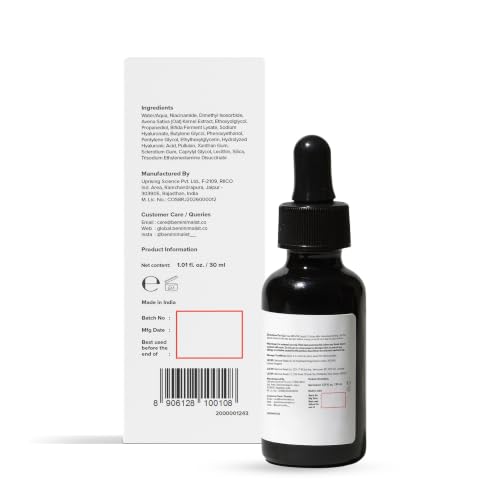 Minimalist 5% Niacinamide Face Serum with Hyaluronic Acid for - Product Imagery