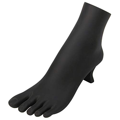 Black Polystyrene Toe Ring Chain Ankle Bracelet Foot Display - Product Imagery