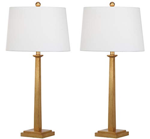 SAFAVIEH Lighting Collection – Andino Set of 2 Gold Leaf Table - Product Imagery