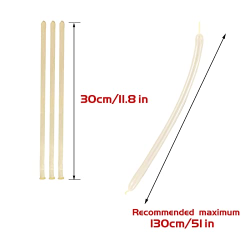260 Clear Long Balloons for Animals, Thickening Skinny Latex - Product Imagery
