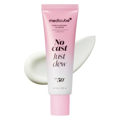 medicube Sunscreen No Cast Just Dew PDRN Hydrating UV Sun Serum, - Product Imagery