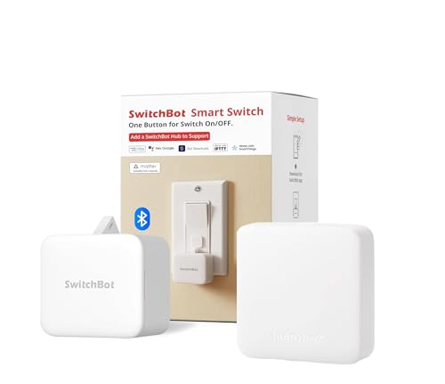 SwitchBot Bot White Hub Mini Kit Automate IR Devices - SwitchBot Official Imagery - 1