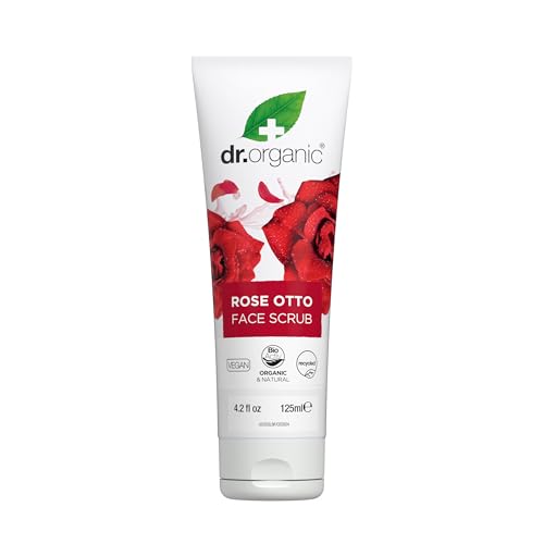 Dr Organic Rose Otto Face Scrub - Dr. Organic Official Imagery - 1