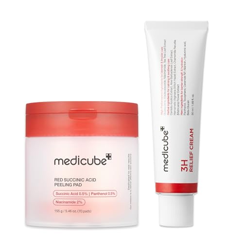 medicube Clarifying Pad & Soothing Cream Duo - Succinic Acid Pad - Product Imagery