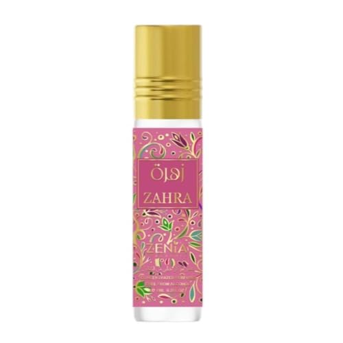 Zenia Zahra Perfume Oil Roll-On – 6ml / 0.2oz | Long Lasting - Product Imagery