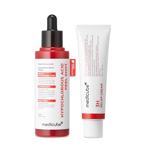medicube Clear & Calm Skin Duo: Hypochlorous Acid Peel Shot and - Product Imagery