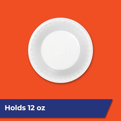 Hefty Everyday Soak Proof Foam Bowls, White, 12oz, 50ct - Product Imagery