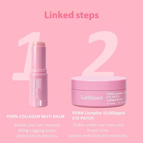 PDRN Collagen Multi Balm Stick & Eye Patches Set, Pink B12 & - Product Imagery