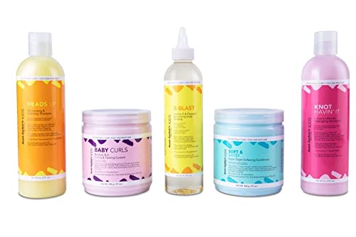 Aunt Jackie s Kids Hair Care Bundle 5 Full Size Products for - Aunt Jackie's Official Imagery - 1