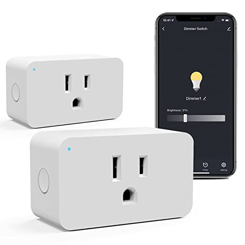 WiFi Smart Dimmable Plug 2 Pack Smart Plugs for Voice - Eva's Light Official Imagery - 1