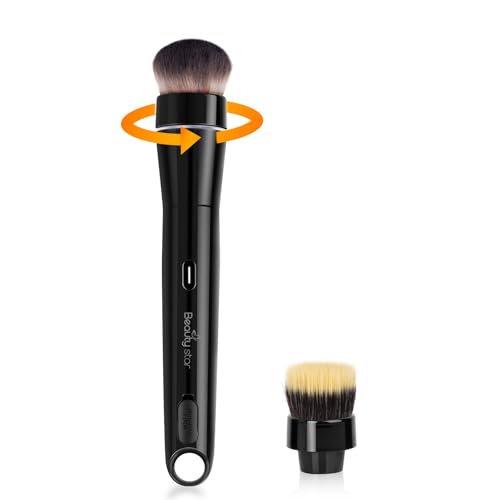 360 Electric Makeup Brush with 2 Replaceable Brush Heads 2 - Beauty Star Official Imagery - 1