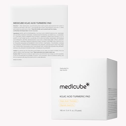 medicube Toner Pads Kojic Acid Turmeric Clarifying Pad for - Product Imagery