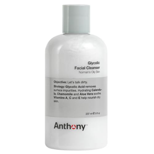 Anthony Glycolic Acid Face Wash, Glycolic Acid Cleanser for Men, - Product Imagery