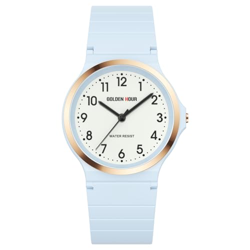 GOLDEN HOUR Minimalist Women's Analog Quartz Watches with Arabic - Product Imagery