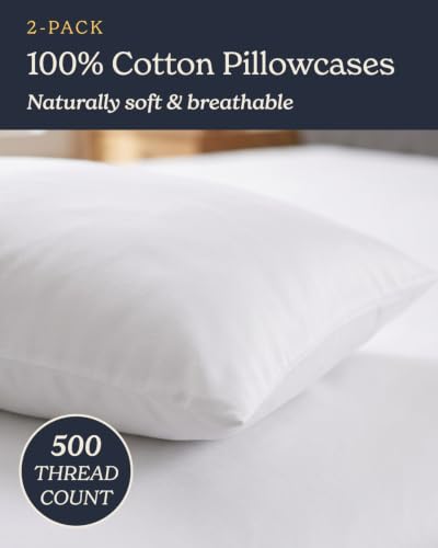 Beckham Hotel Collection Pillowcases King Size Set of 2, Cool - Product Imagery