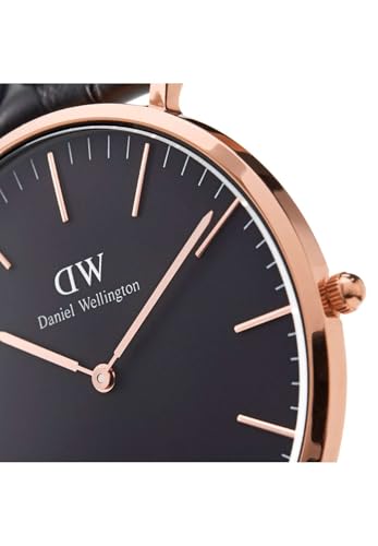Daniel Wellington Classic Reading Watch, Italian Black Leather - Product Imagery