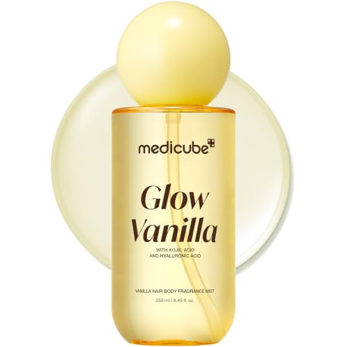 medicube Glow Vanilla Hair & Body Fragrance Mist, 8.45 fl.oz - Product Imagery