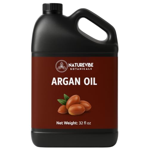 Naturevibe Botanicals Argan Oil 32 Fl oz Cold Pressed - Naturevibe Botanicals Official Imagery - 1