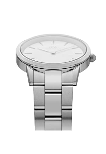 Daniel Wellington Iconic Link Watch, Rose Gold or Silver Link - Product Imagery