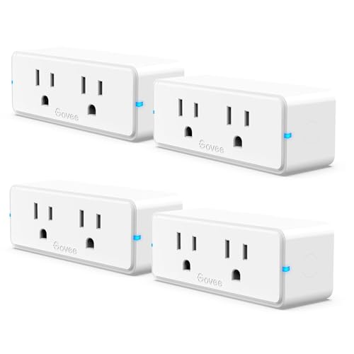 Govee Dual Smart Plug 4 Pack 15A WiFi Bluetooth Outlet 2 in - Premium Selection Official Imagery - 1